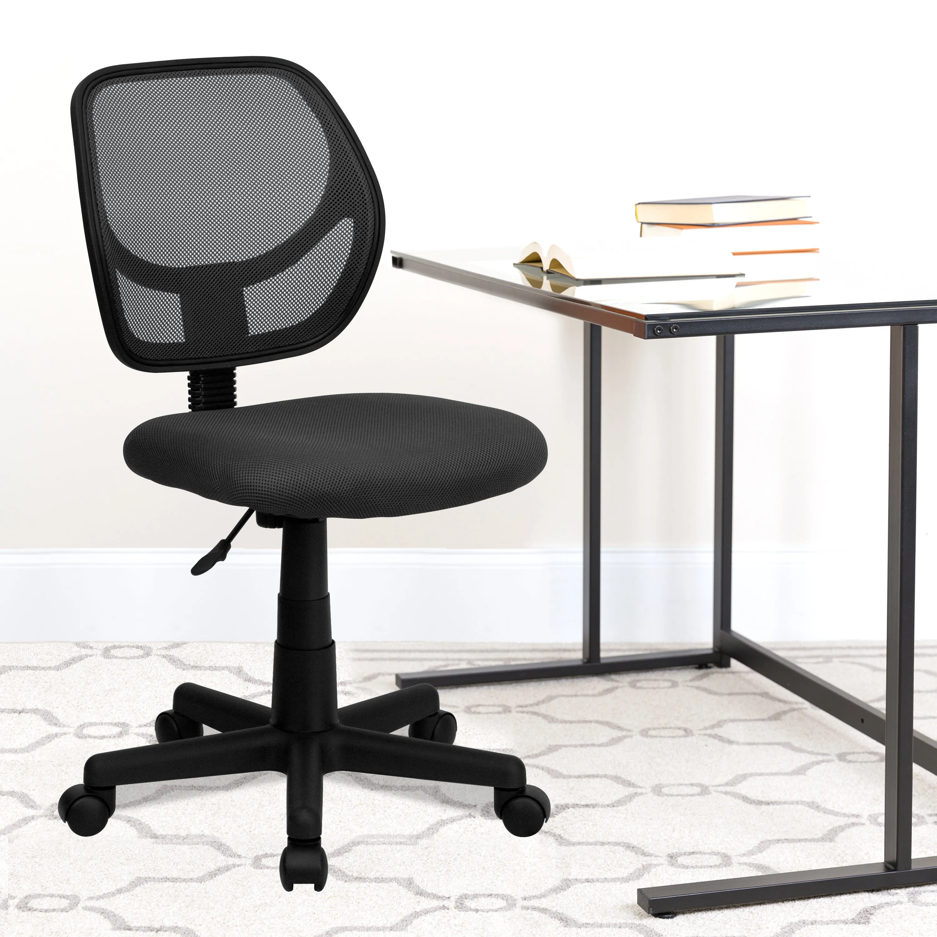 Gray Low Back Task Chair WA-3074-GY-GG