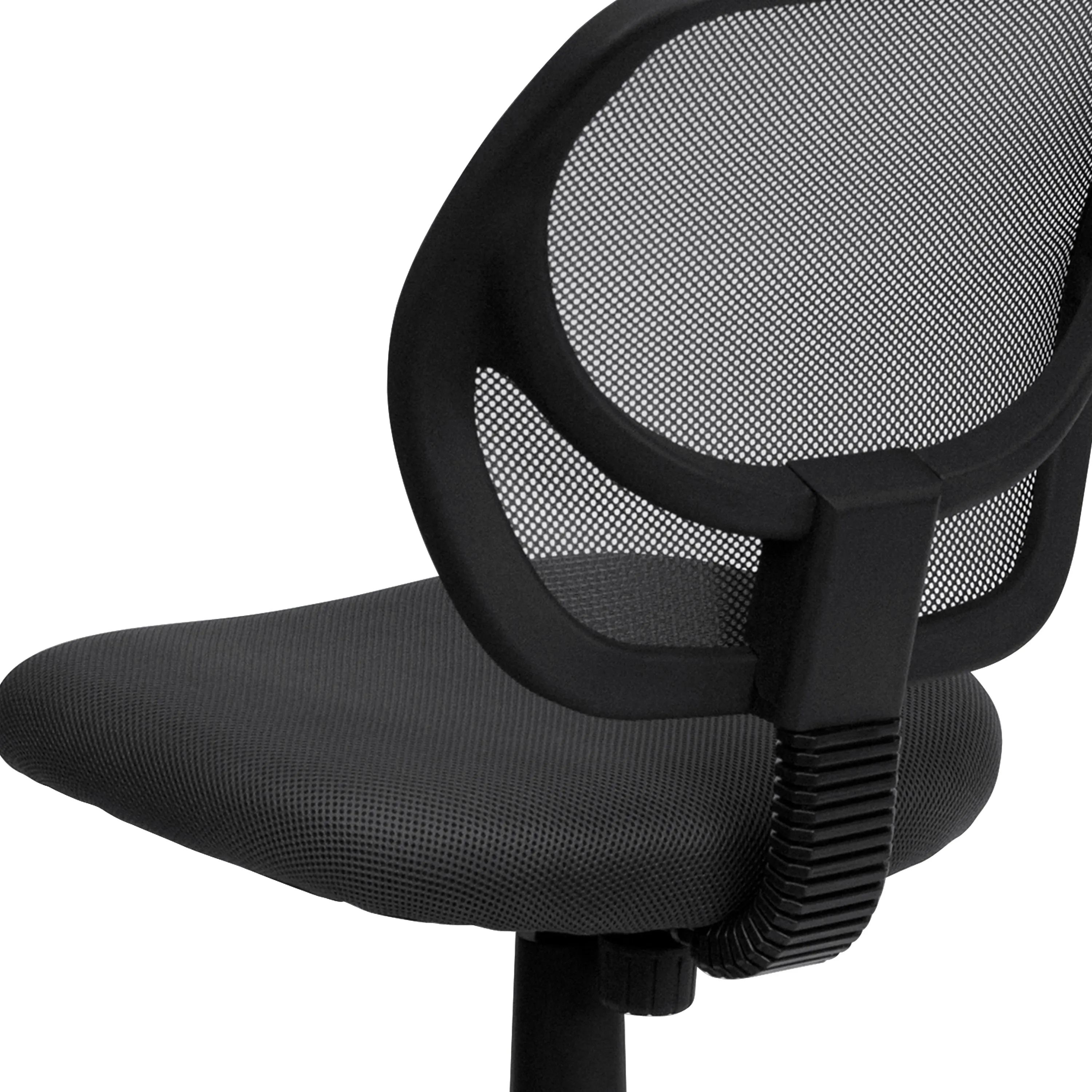 Gray Low Back Task Chair WA-3074-GY-GG