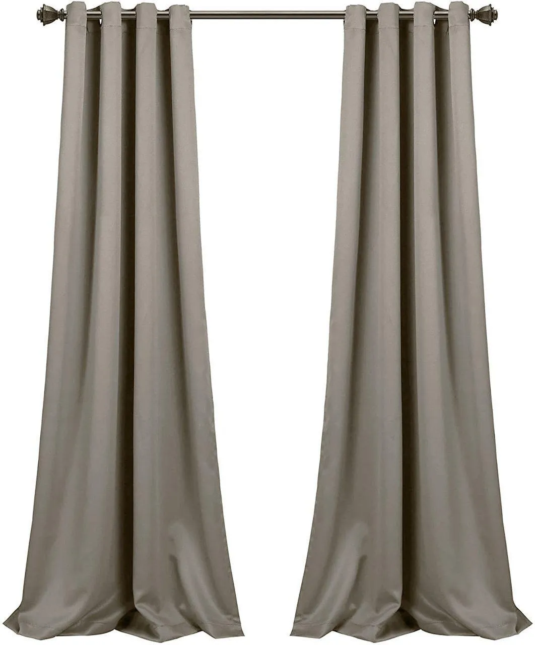 Grey Room Darkening Curtain Panel Pair - 55" W X 98" L ( Set of 2)