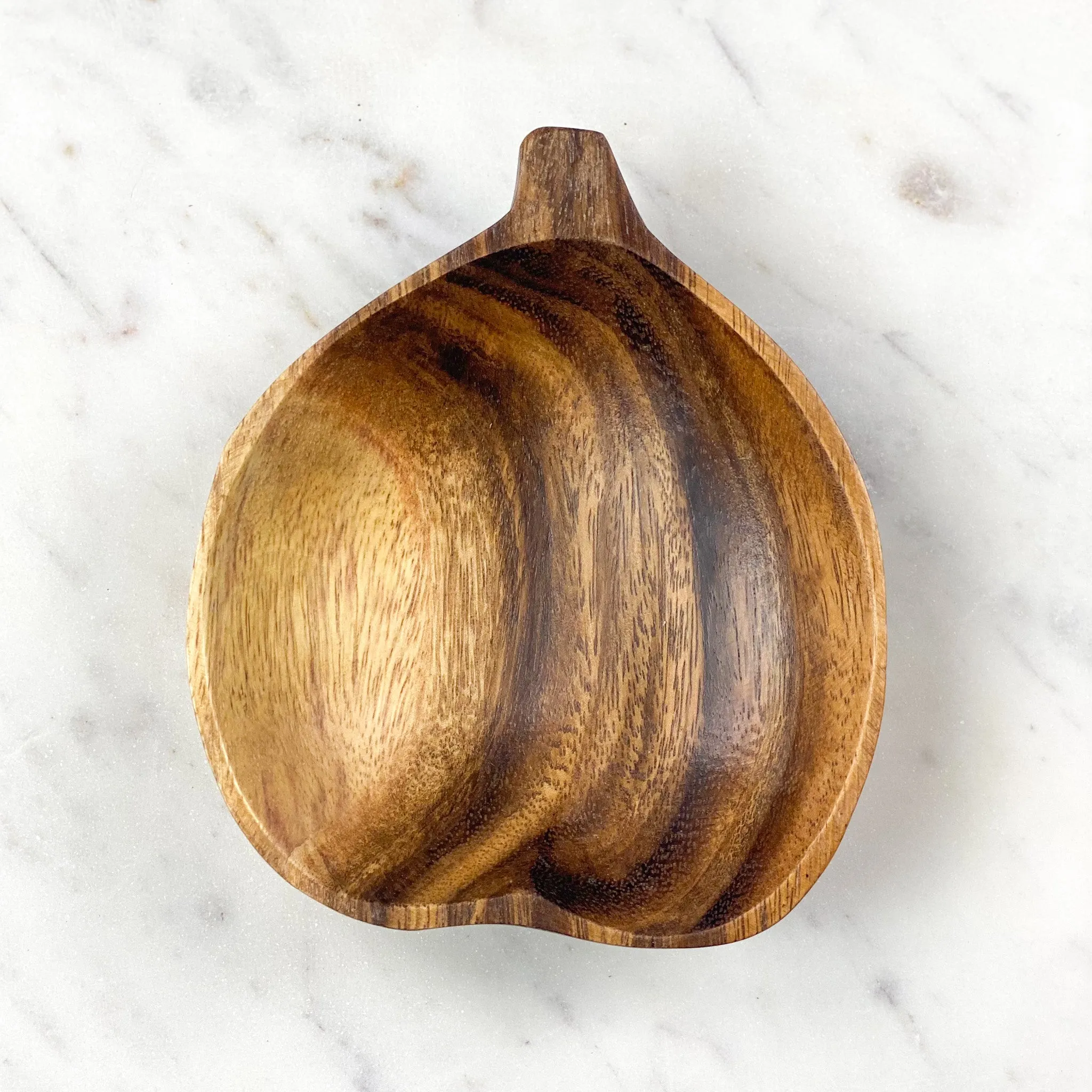 Hand Carved Acacia Wooden Fruit & Veggie Bowls