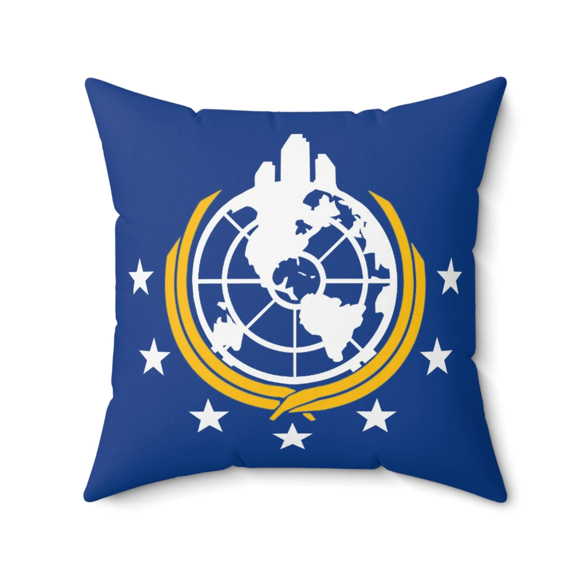 Helldivers 2 Superearth Spun Polyester Square Pillow Funny Cute Helldiver Gift For Him Her Super Earth Democracy Gifts Birthday Christmas