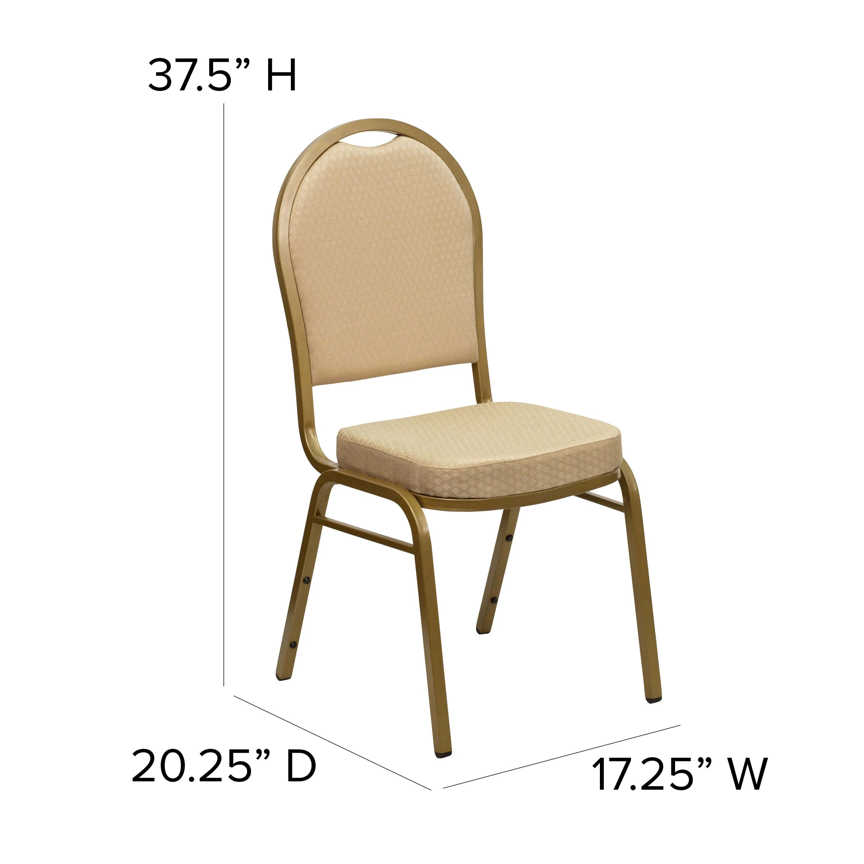 HERCULES Series Dome Back Stacking Banquet Chair