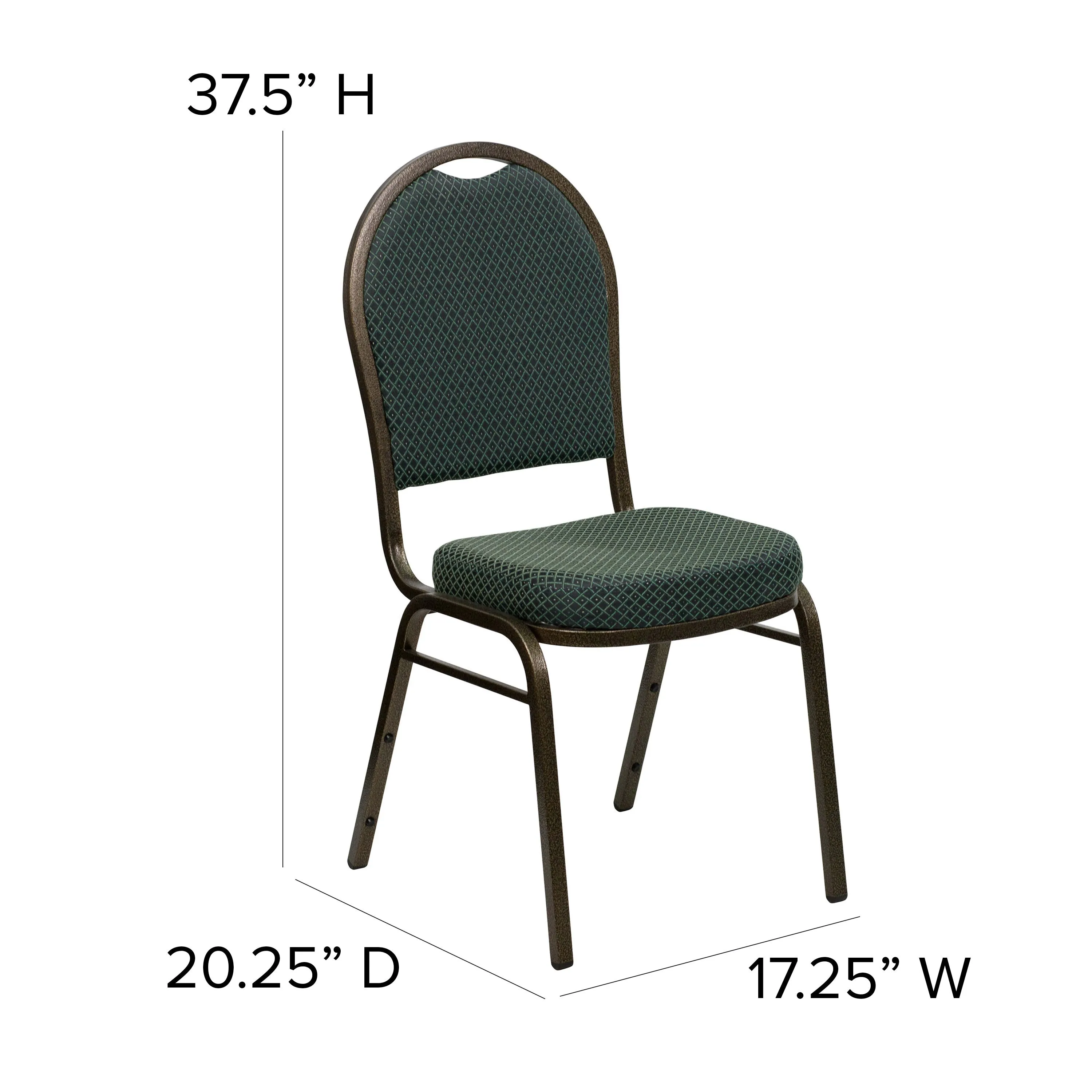 HERCULES Series Dome Back Stacking Banquet Chair