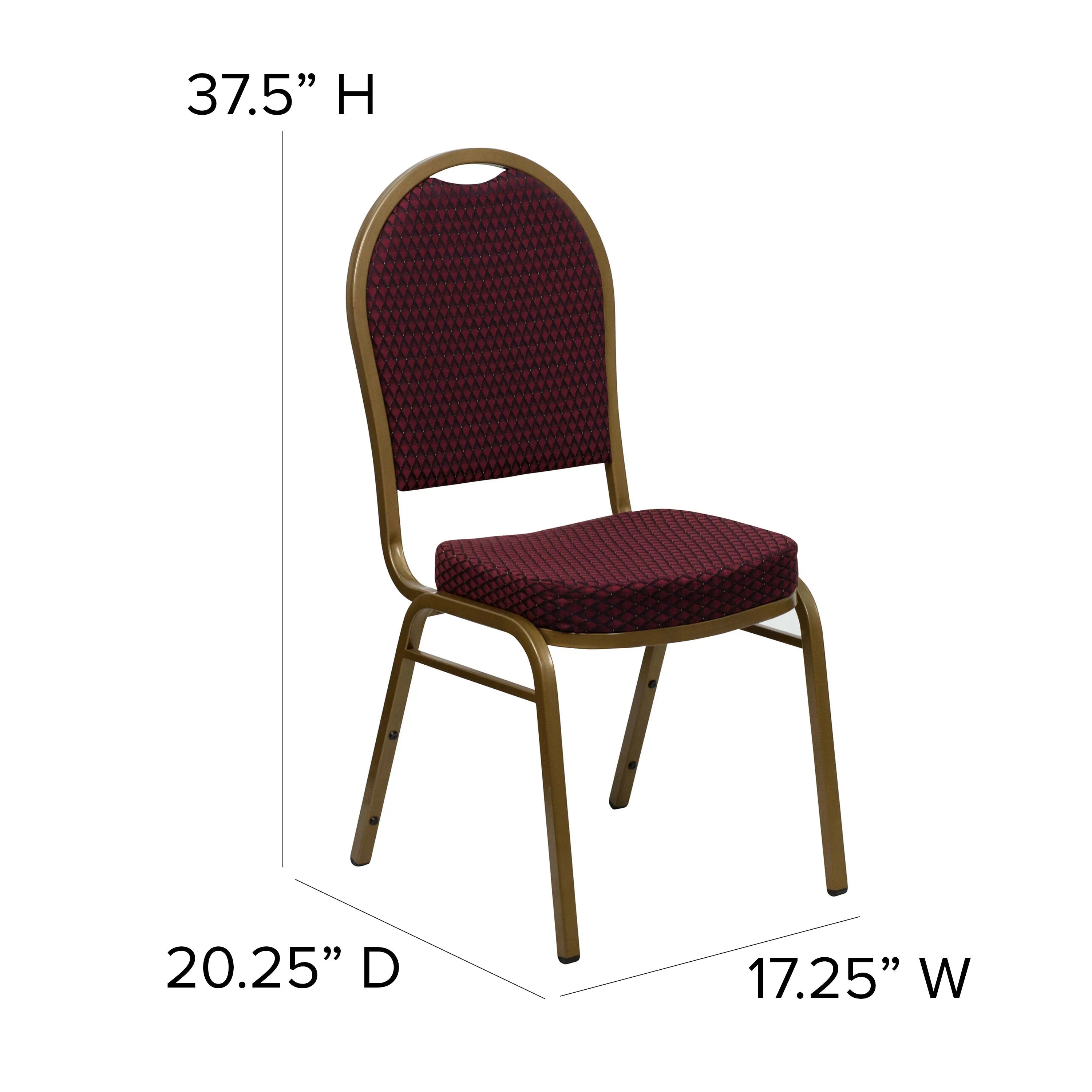 HERCULES Series Dome Back Stacking Banquet Chair