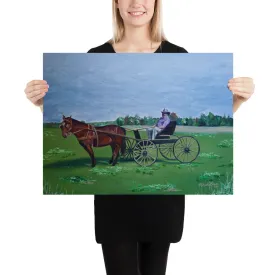 Horse and Carriage Poster Print