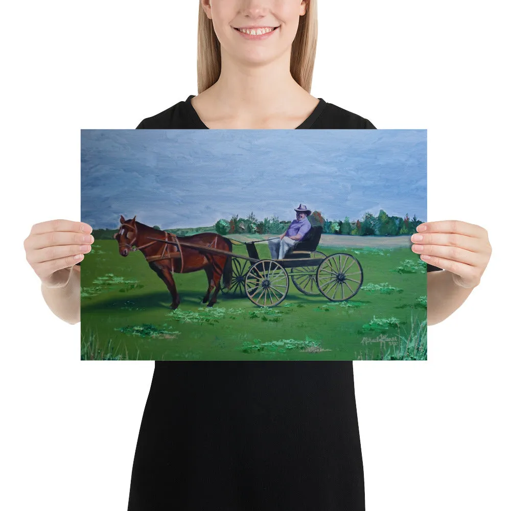 Horse and Carriage Poster Print