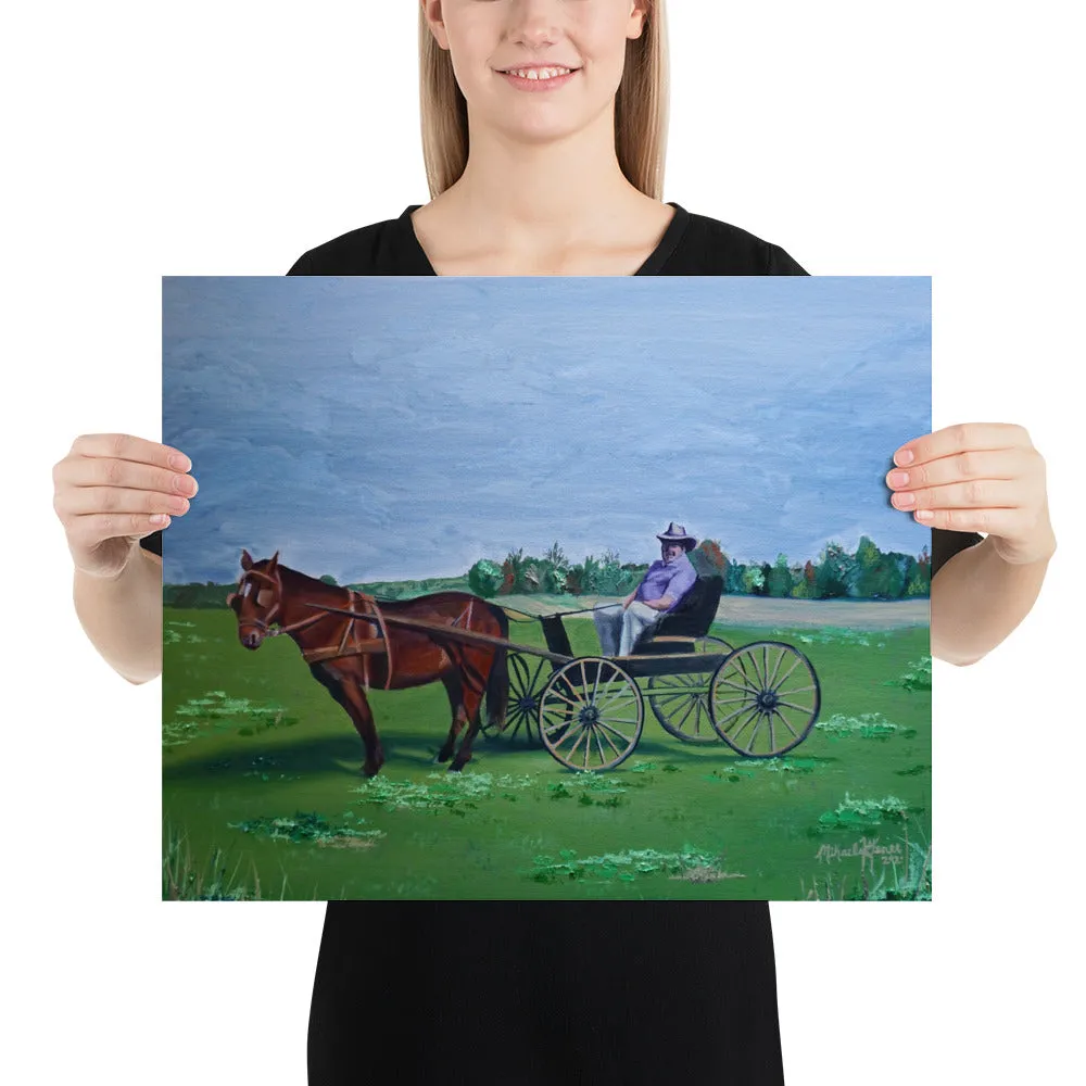 Horse and Carriage Poster Print