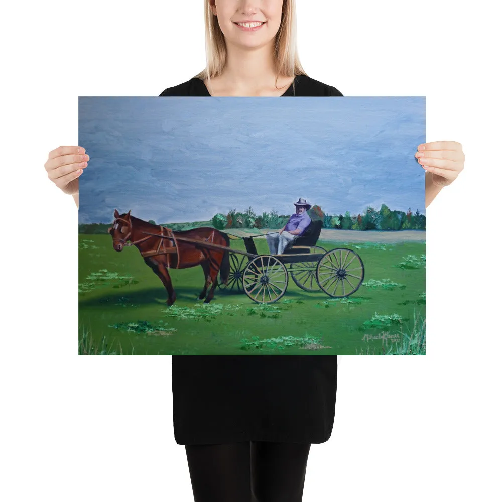 Horse and Carriage Poster Print