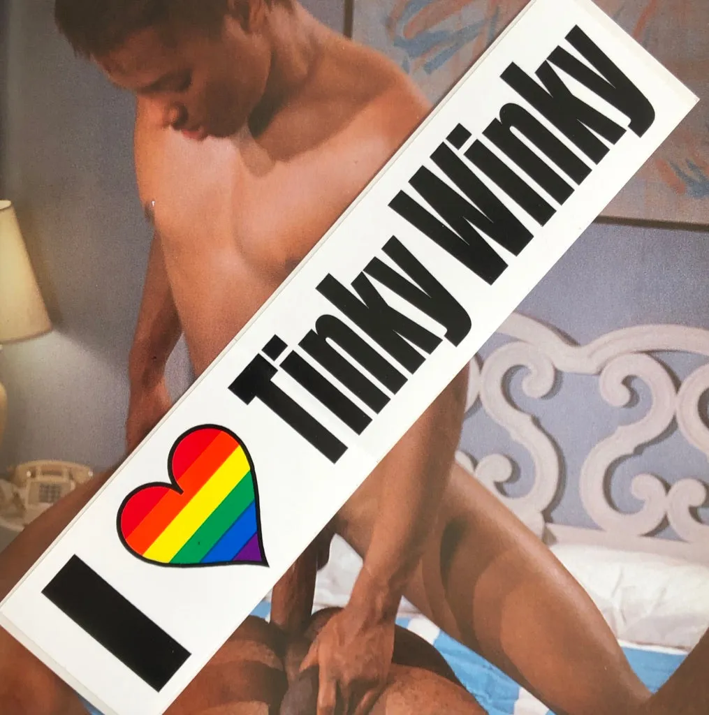 I LOVE TINKY WINKY VINTAGE BUMBER STICKER