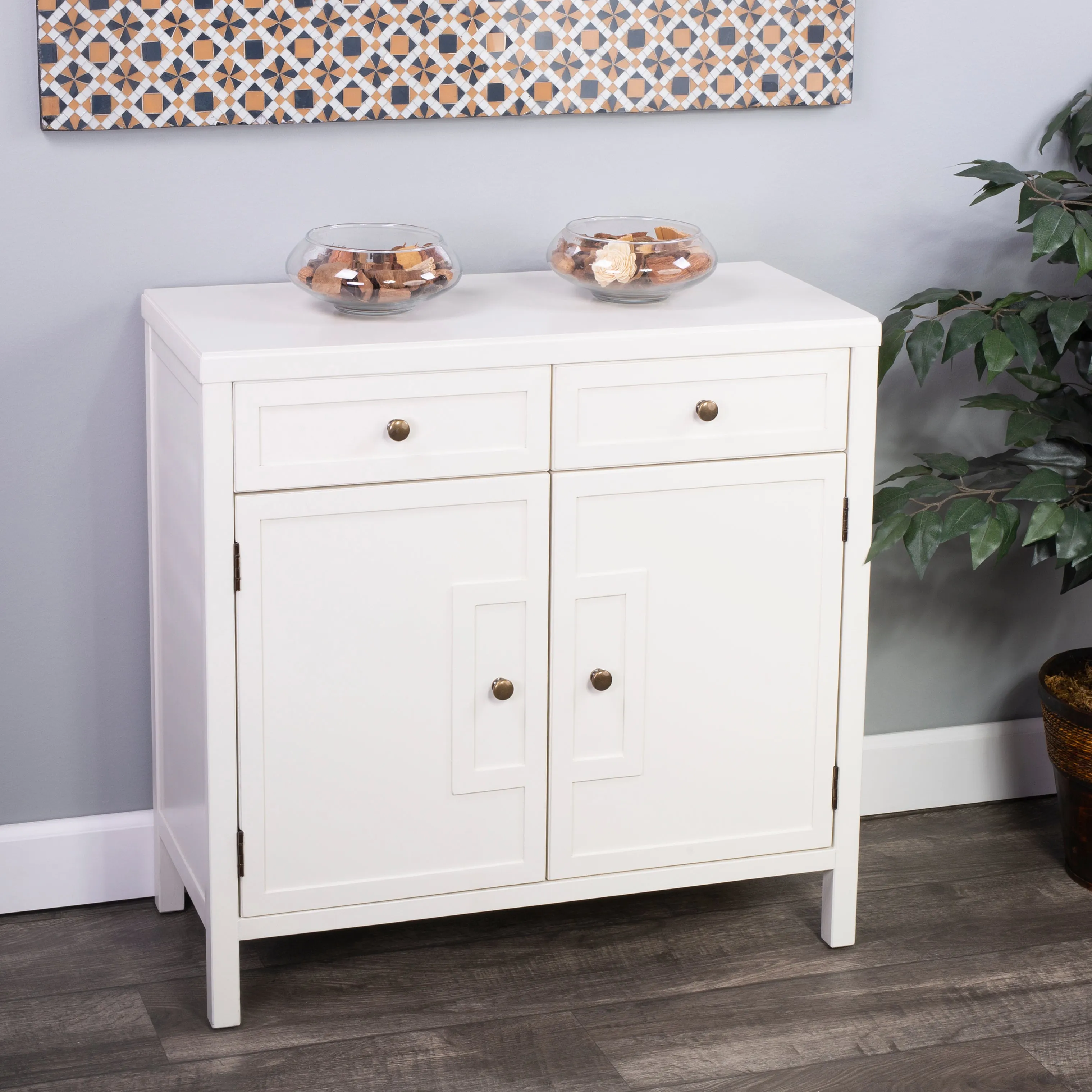 Imperial Wood Accent Cabinet in White  3955288