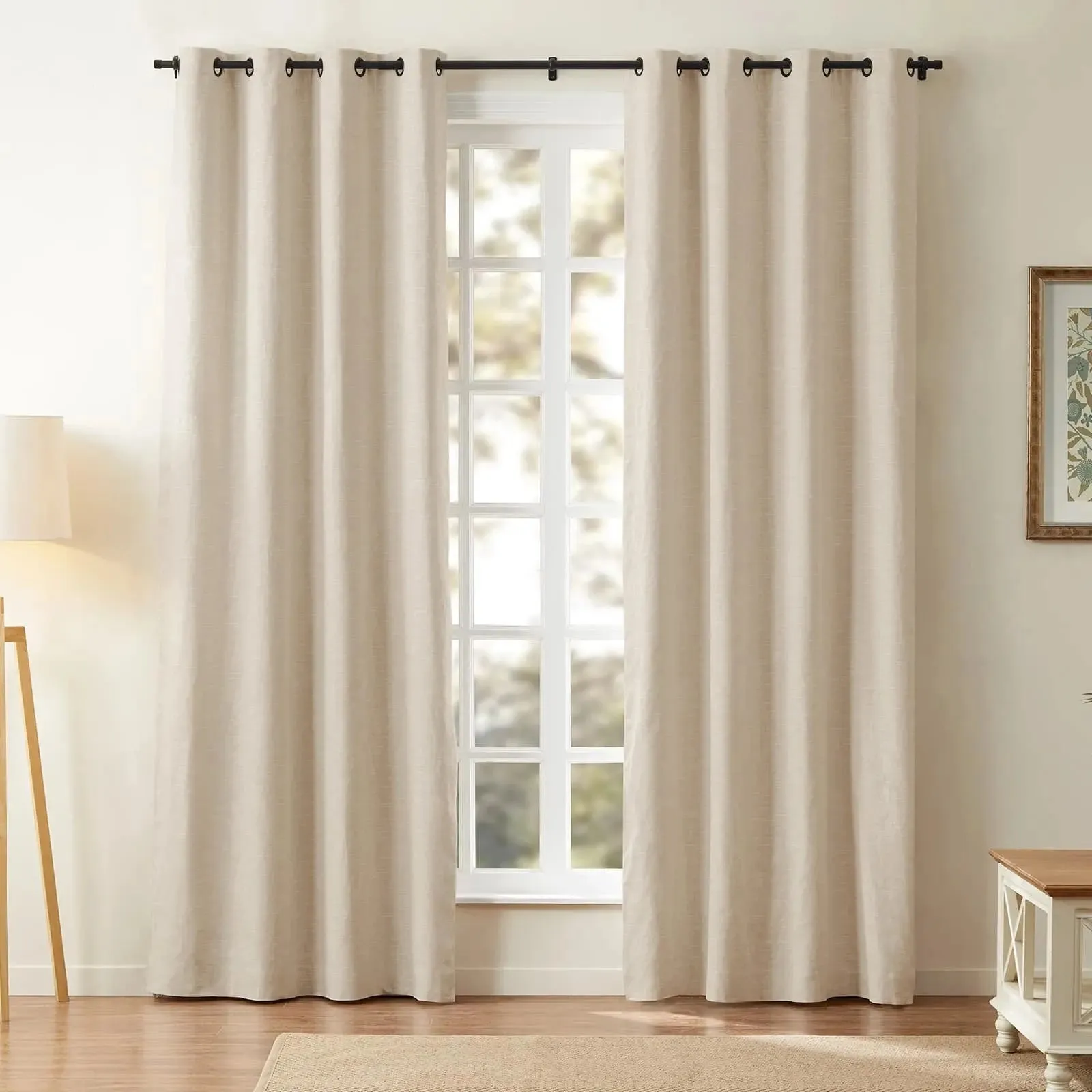 Jawara Luxury Linen Cotton Curtain Grommet