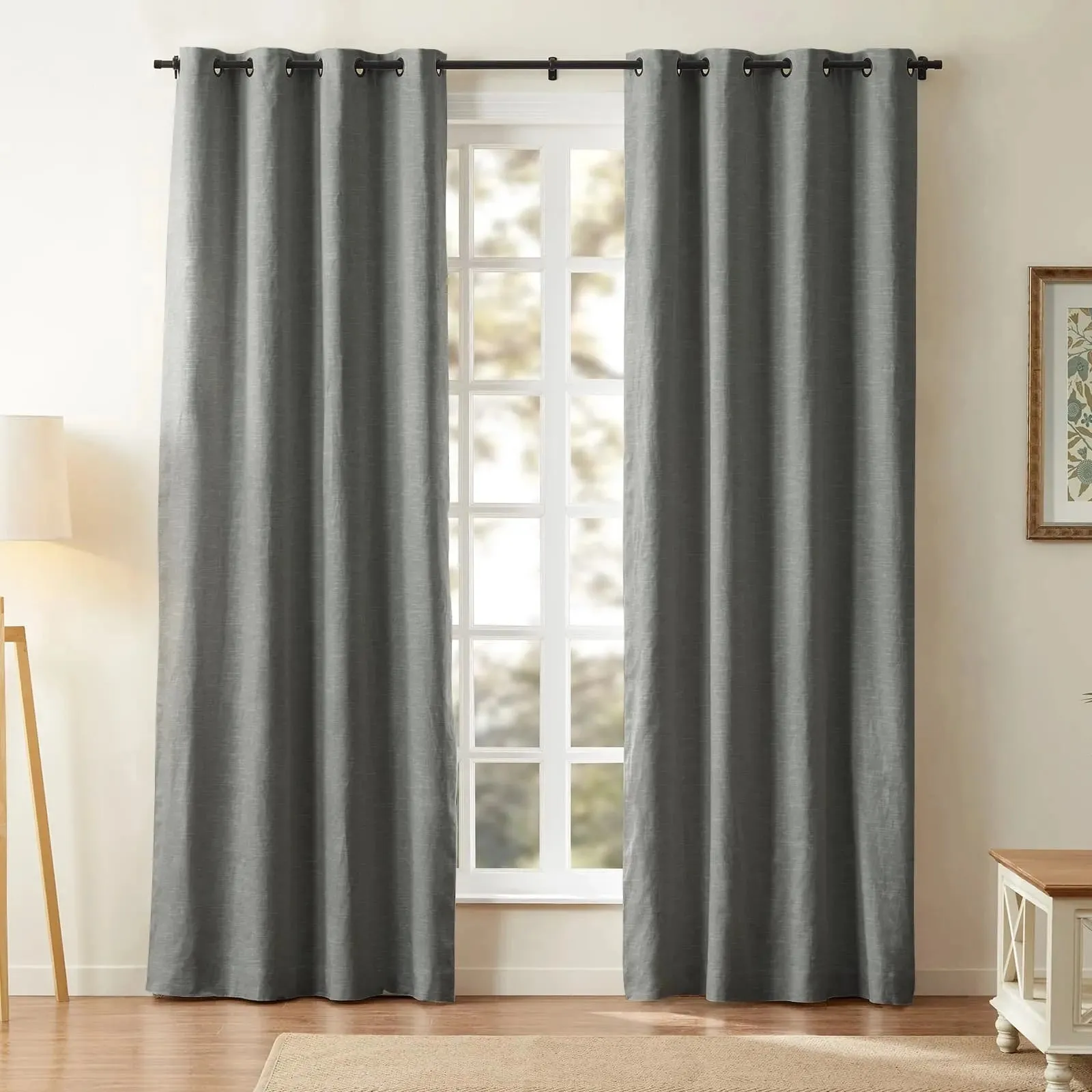 Jawara Luxury Linen Cotton Curtain Grommet