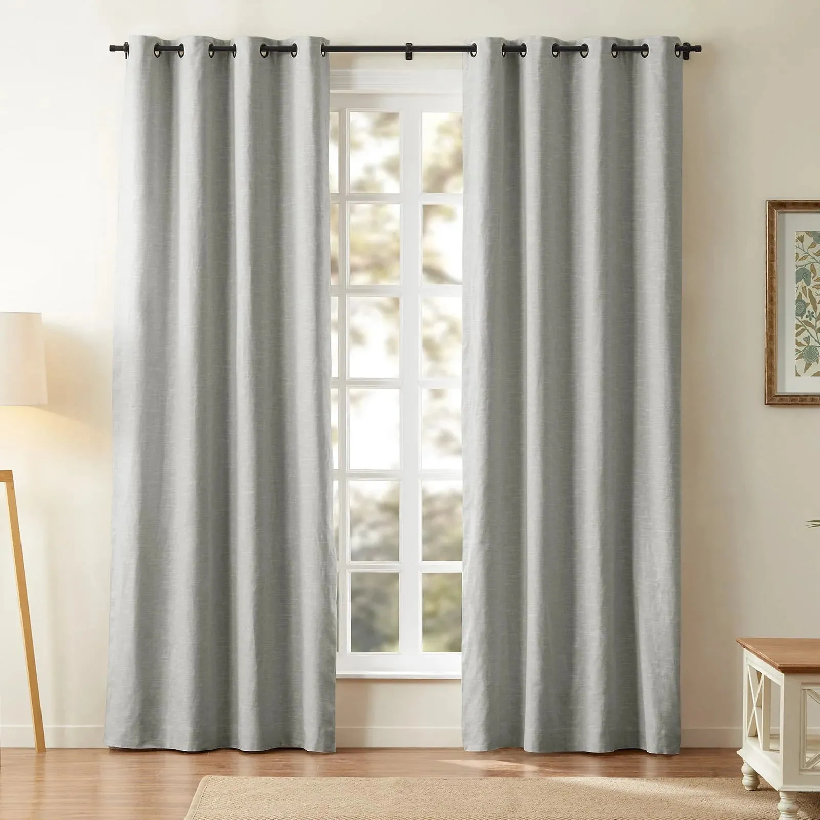 Jawara Luxury Linen Cotton Curtain Grommet