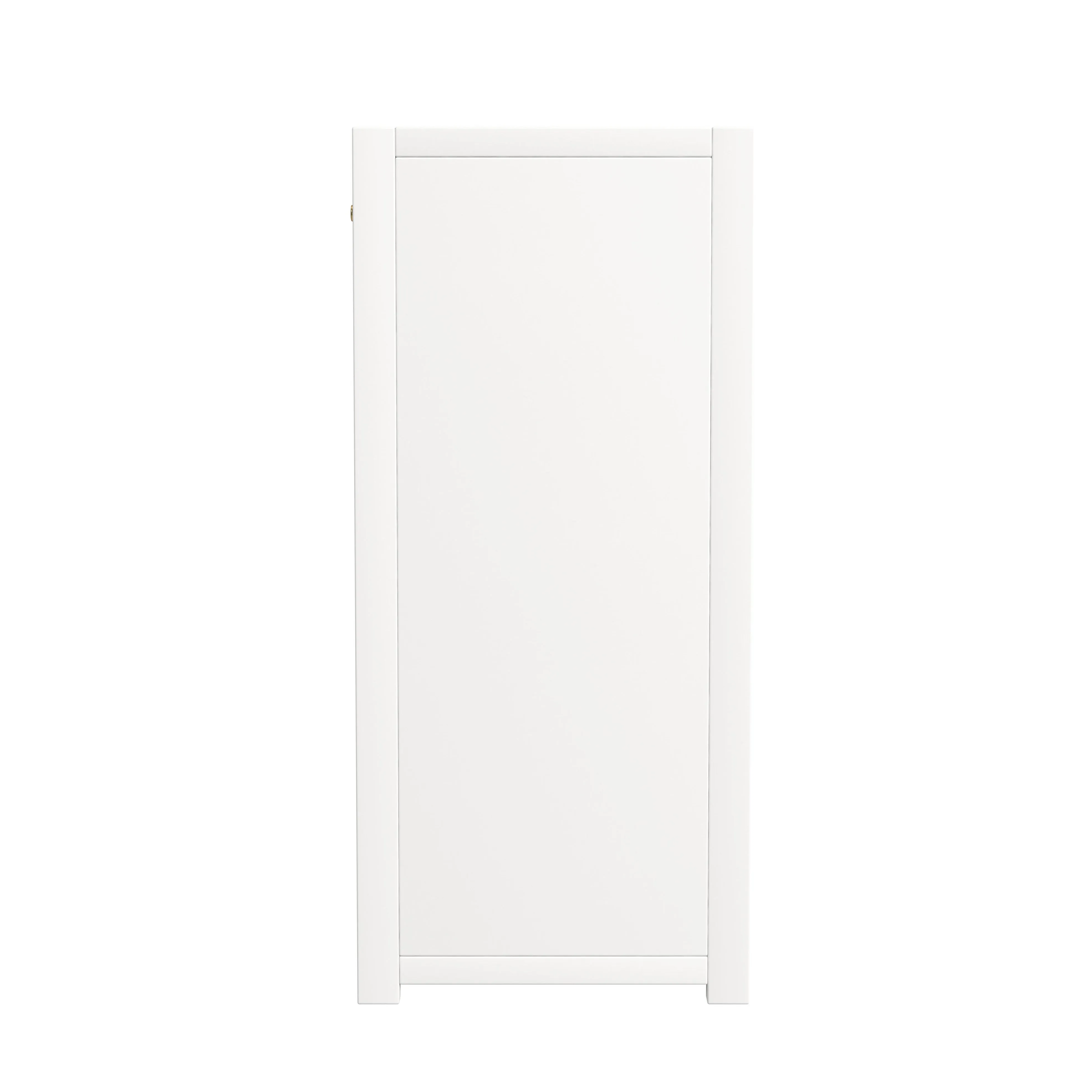 Lark 2 Door Cabinet with Storage in White  5673304