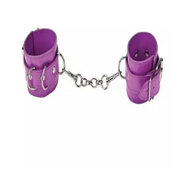 Leather Cuffs Purple