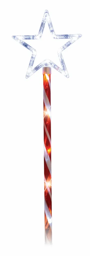 LED Candy Star Path Poles (4pc)