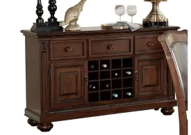 Lordsburg Server in Brown Cherry 5473-40