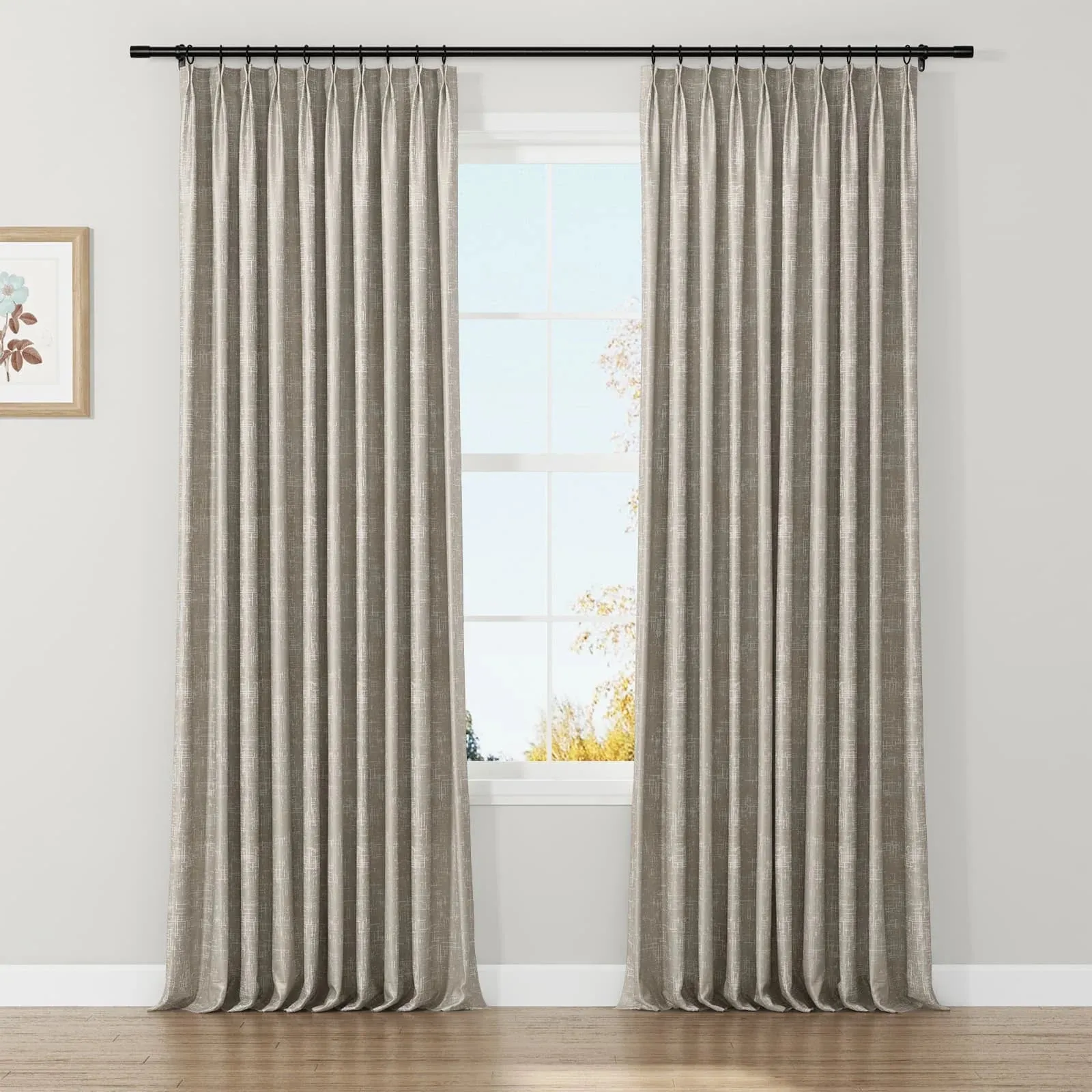 Lydia Fence Jacquard Curtain Pleated