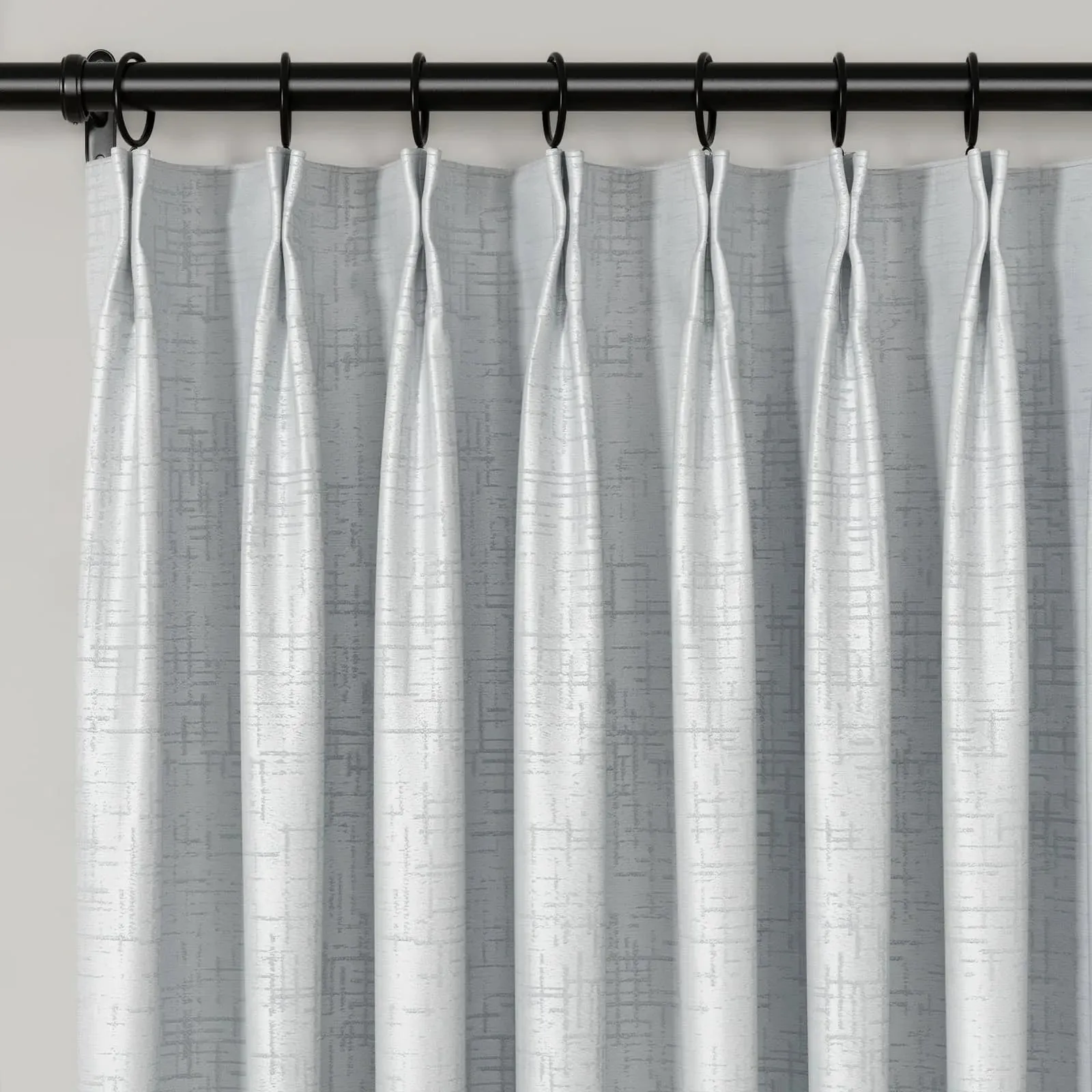 Lydia Fence Jacquard Curtain Pleated