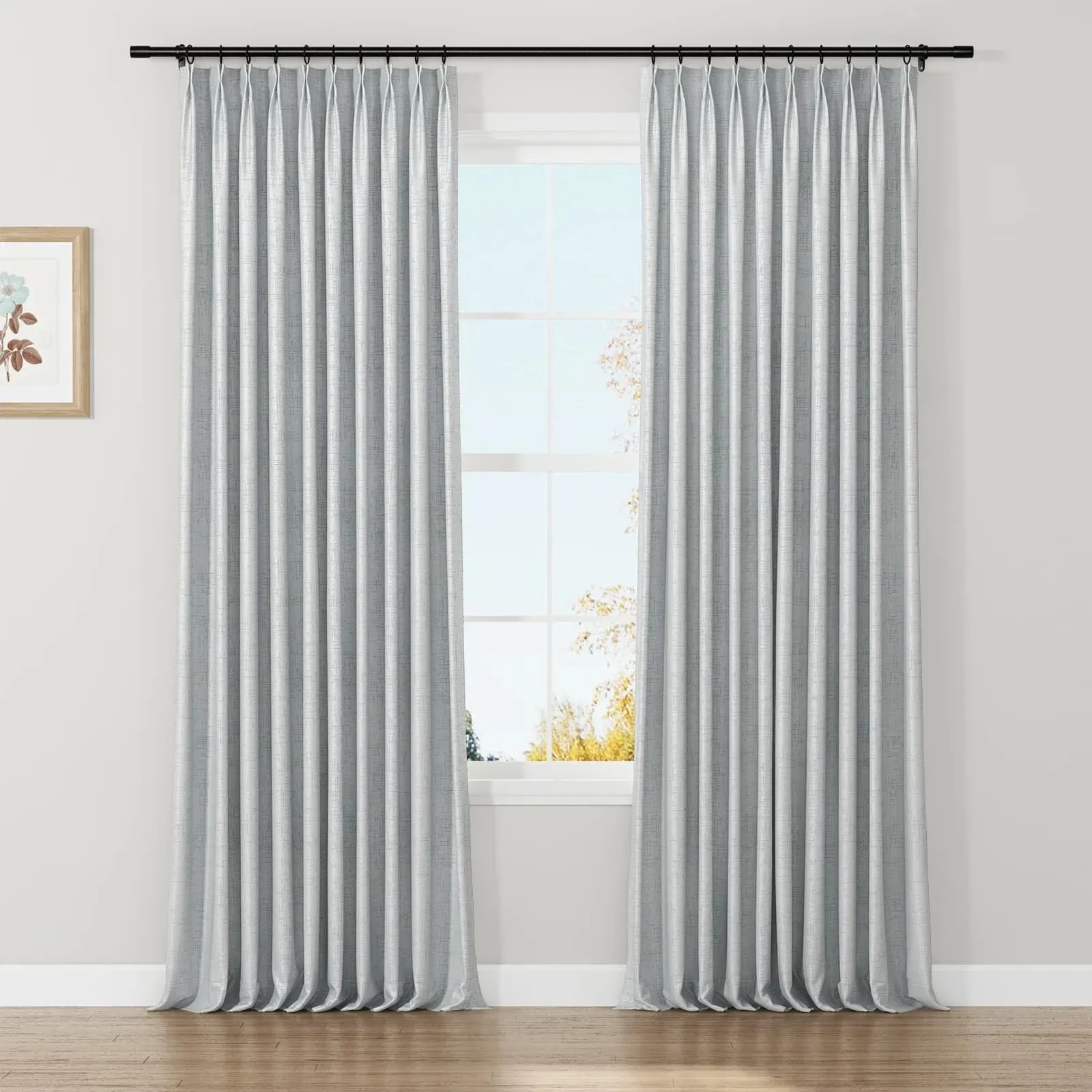 Lydia Fence Jacquard Curtain Pleated