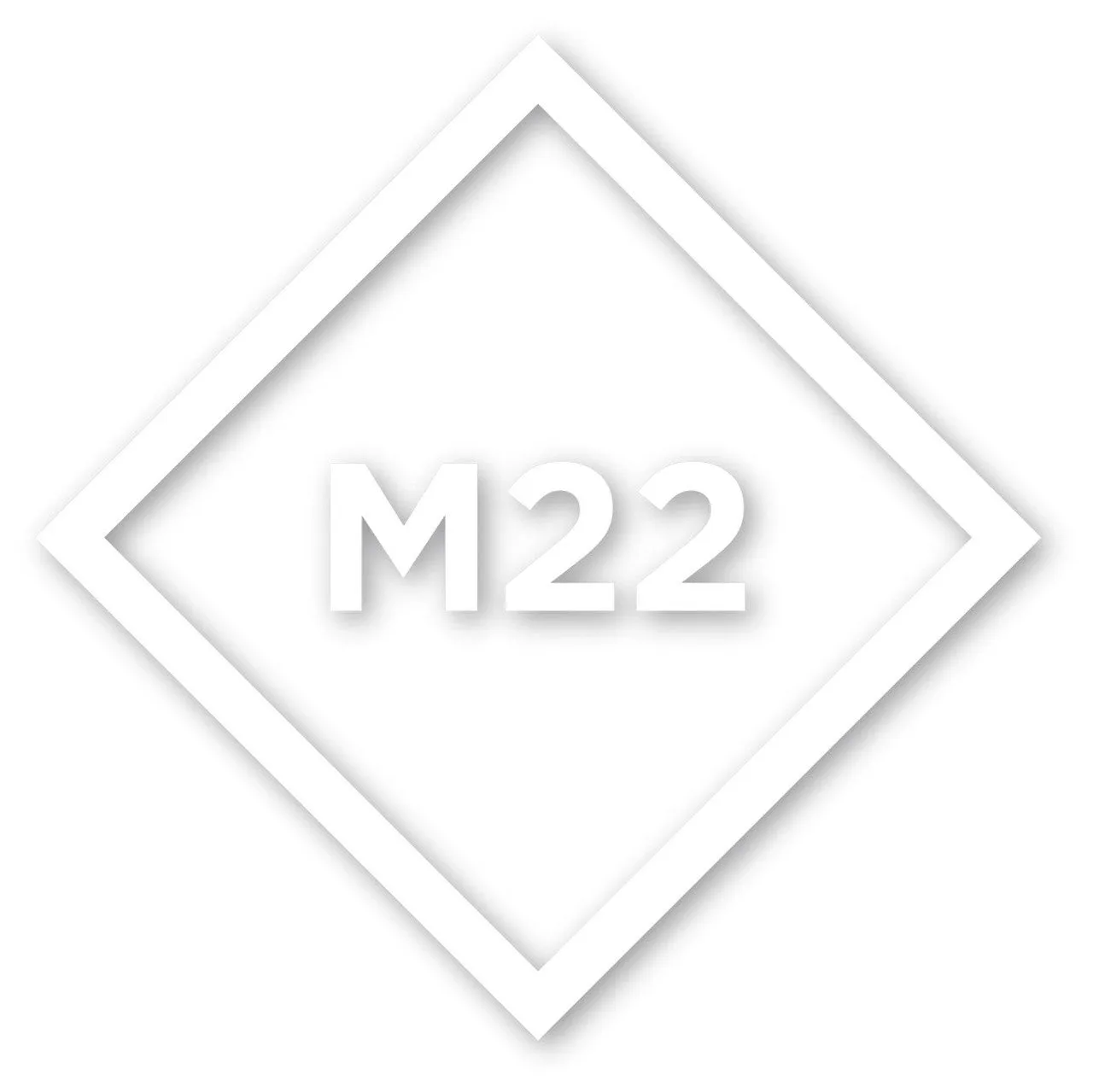 M22 ICON DIE CUT STICKER