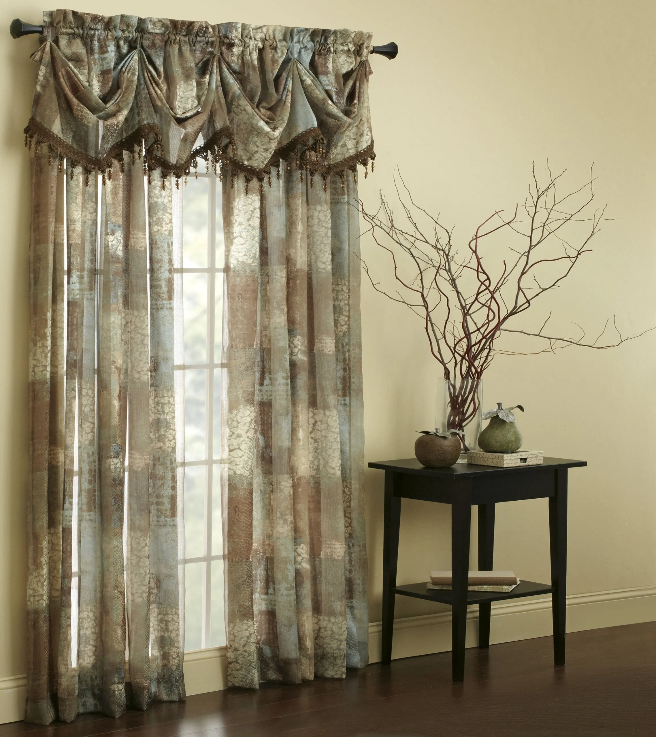 Madagascar Sheer 2 Panels Drapes 84 Inch