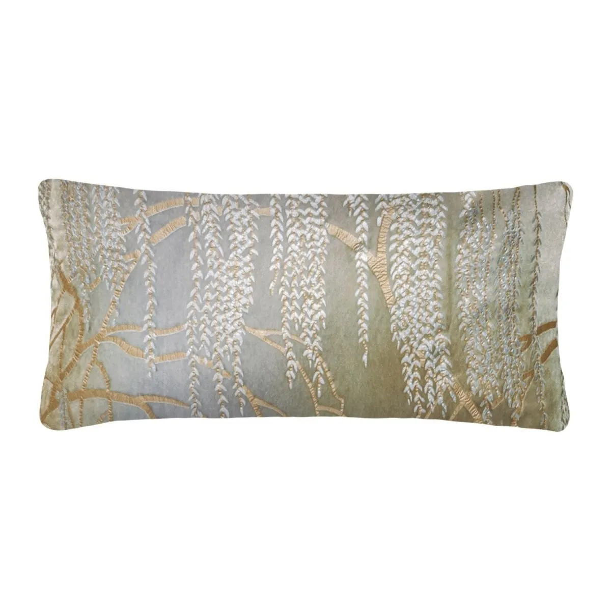 Metallic Willow Nickel Velvet Pillows