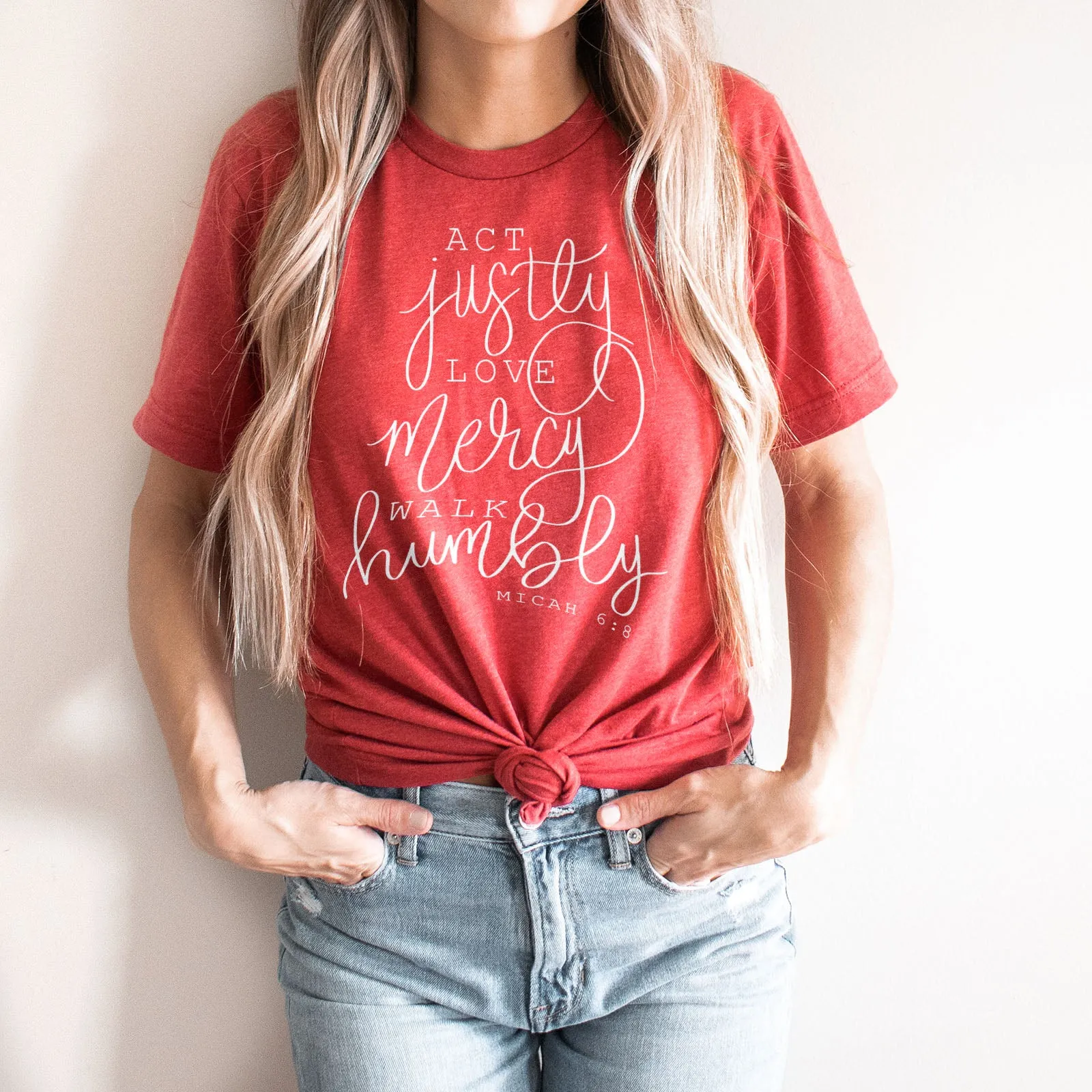 Micah 6:8 Act Justly, Love Mercy, Walk Humbly Tee