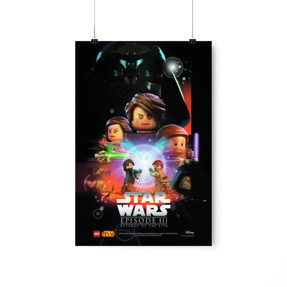 MOC  Compatible  Star Wars Episode III   Movie Wall Art POSTER ONLY