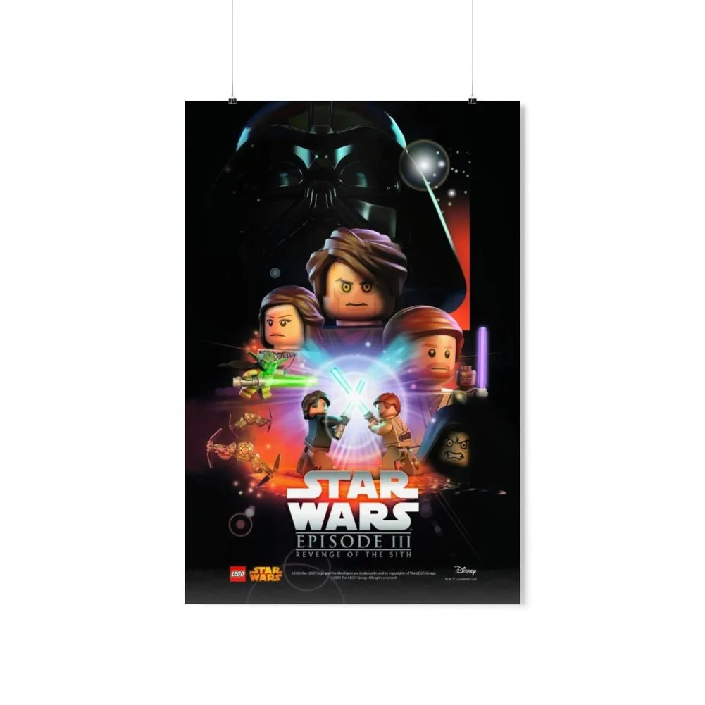 MOC  Compatible  Star Wars Episode III   Movie Wall Art POSTER ONLY