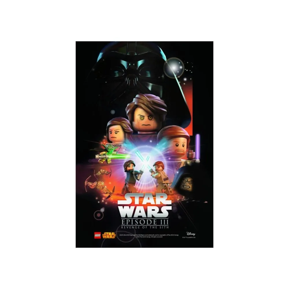 MOC  Compatible  Star Wars Episode III   Movie Wall Art POSTER ONLY