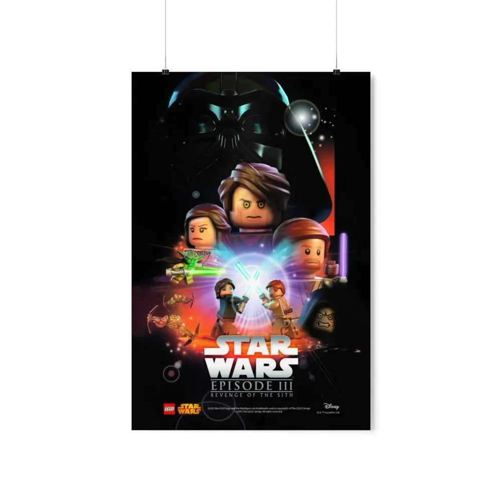 MOC  Compatible  Star Wars Episode III   Movie Wall Art POSTER ONLY