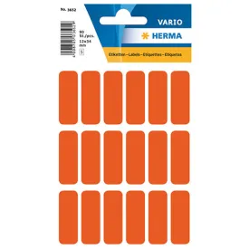 Multi-purpose Labels 12 x 34mm Red (3652)