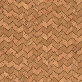 Natural Chevron Cork Fabric