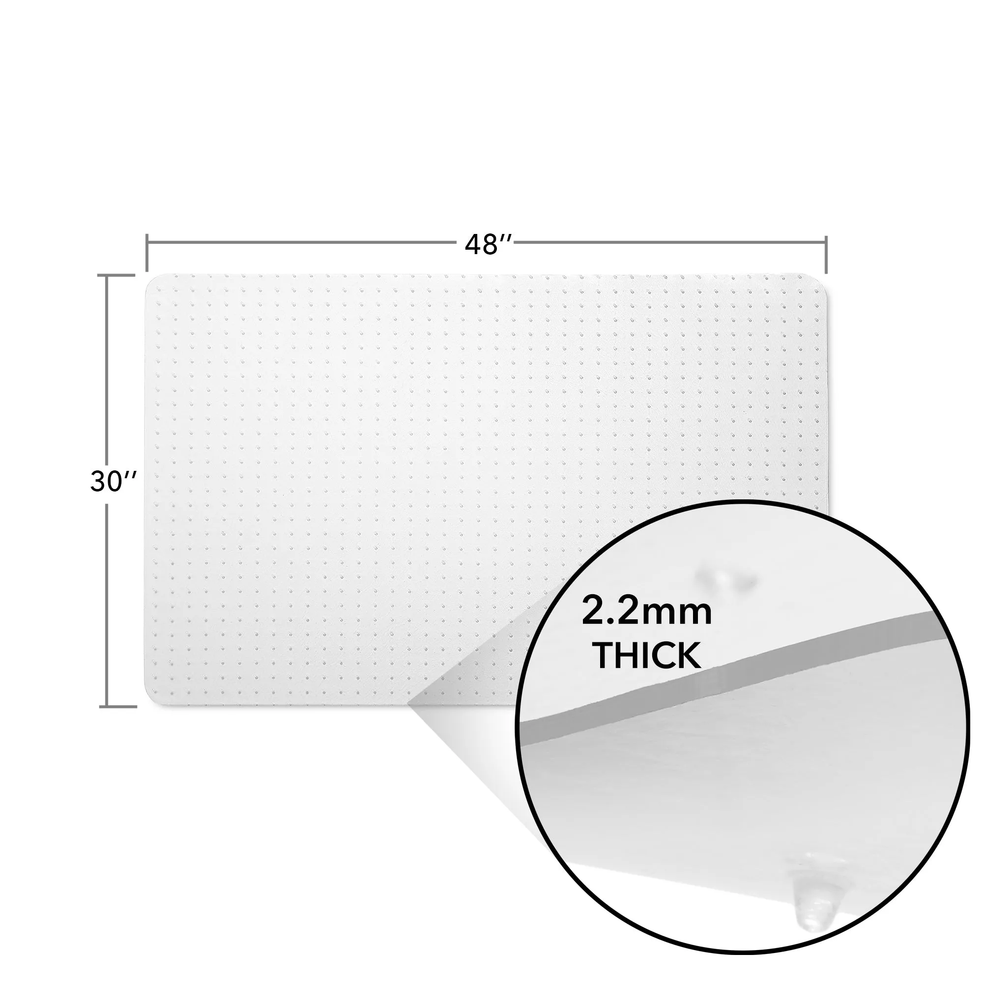 Office Desk Chair Floor Mat, Clear