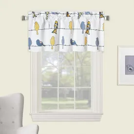 Pair of Birds Window Valance 52”Wx18”L (Set of 2)