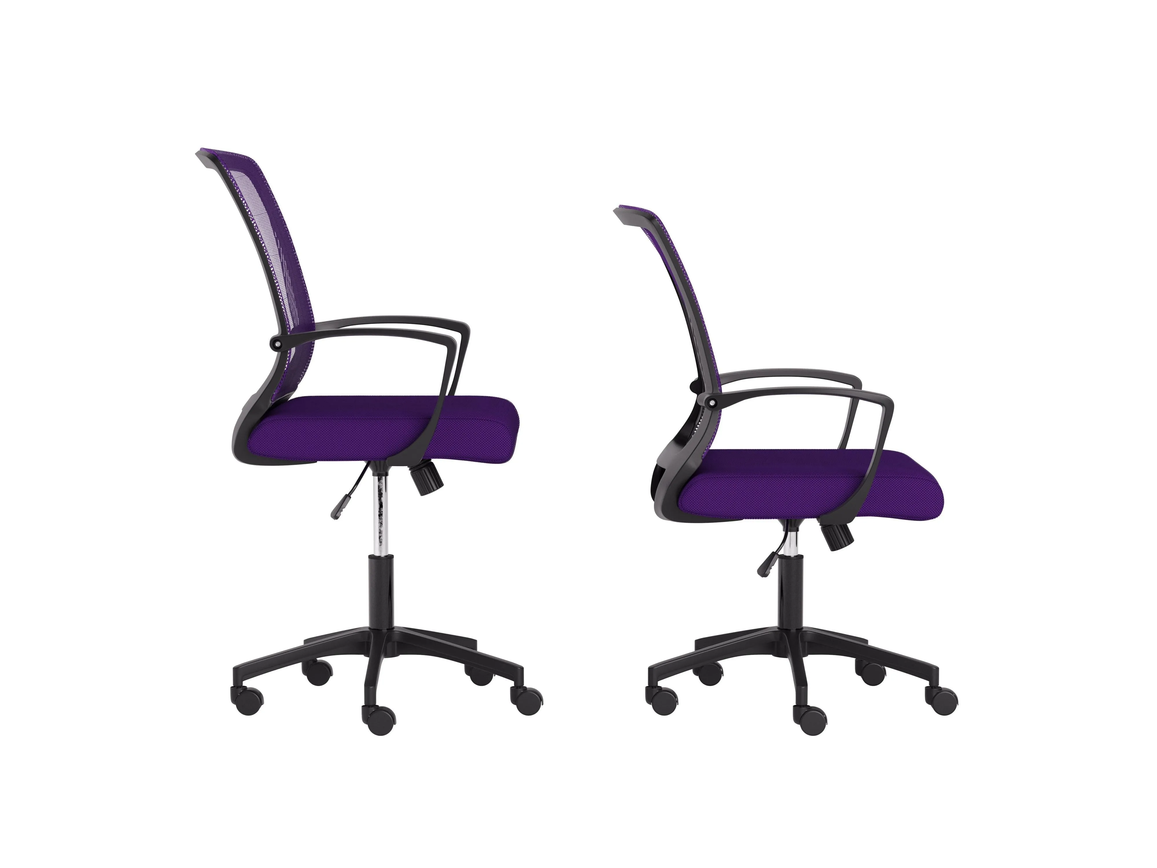 Purple and Black Mesh Office Chair