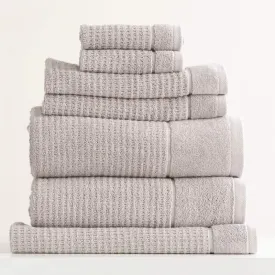 Renee Taylor Cambridge Textured 7 Piece Pumice Stone Towel Pack