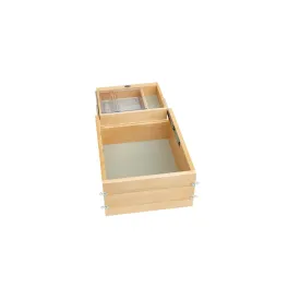 Rev-A-Shelf / 4VDOHT-18-1 / Wood Vanity Cabinet Replacement Half Tier Drawer System (No Slides)