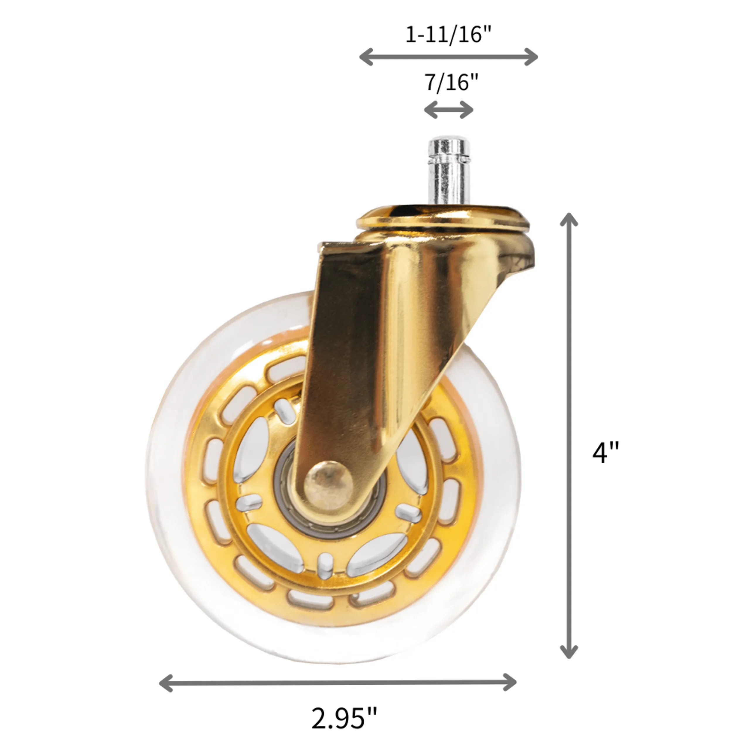 Rubber Casters for Dayton Stool