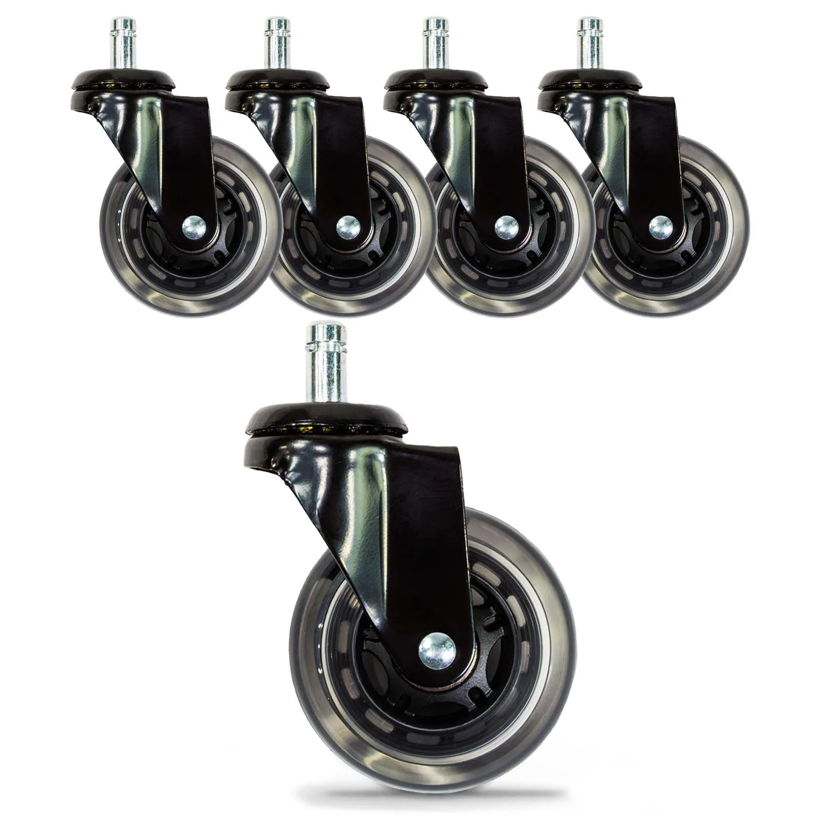 Rubber Casters for Dayton Stool