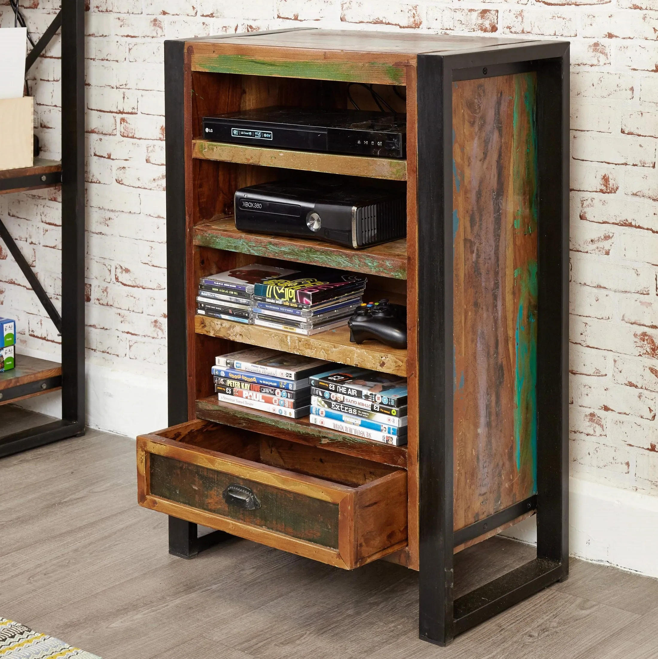 Shoreditch Media Storage Shelving Unit