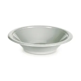 Silver Plastic Bowls 355ml 20pk