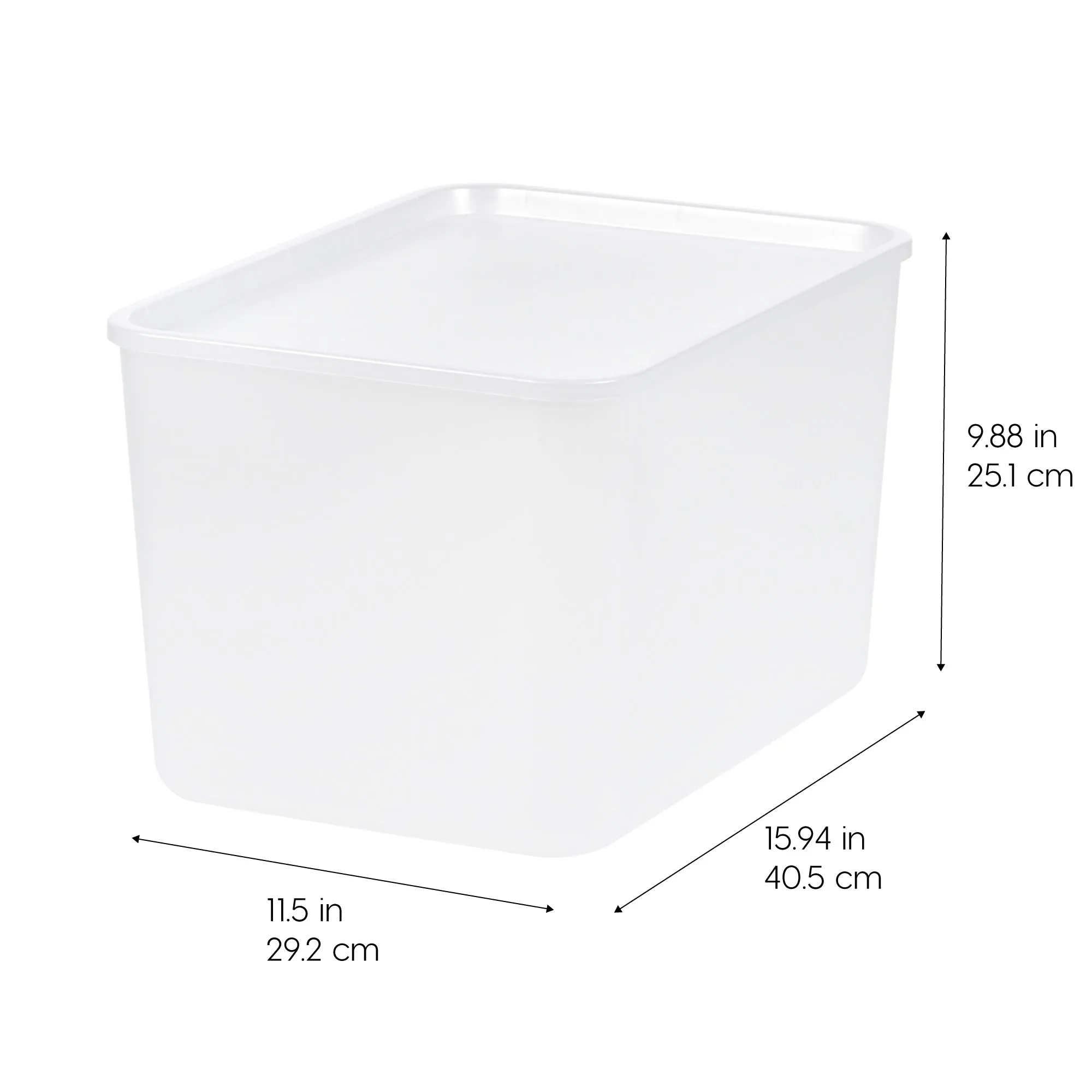 Small Plastic Modular Storage Basket with Lid 4 Pack