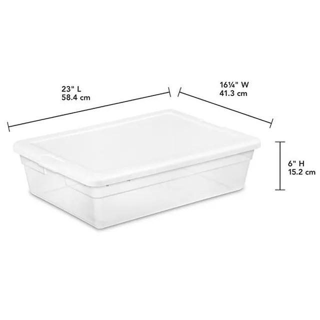 Sterilite 28 Qt Clearview Storage Box